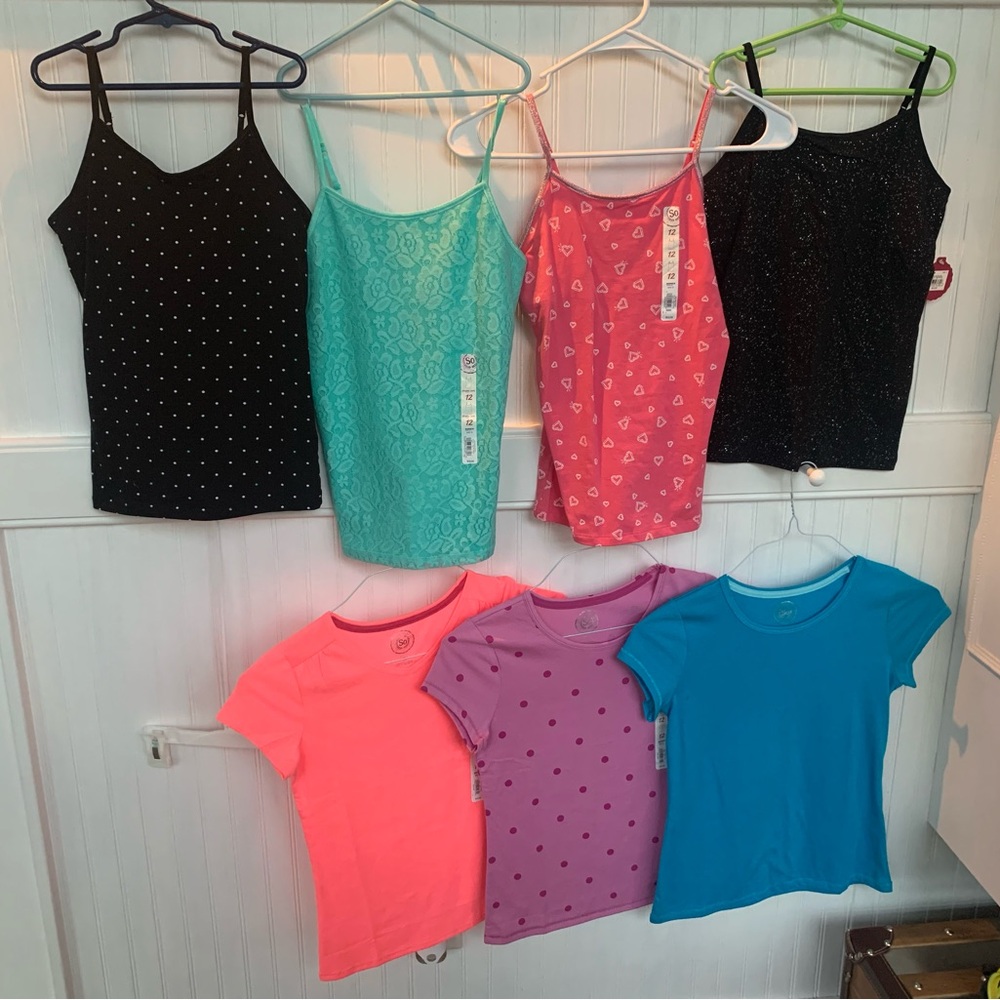 Girls sz 12 shirt bundle